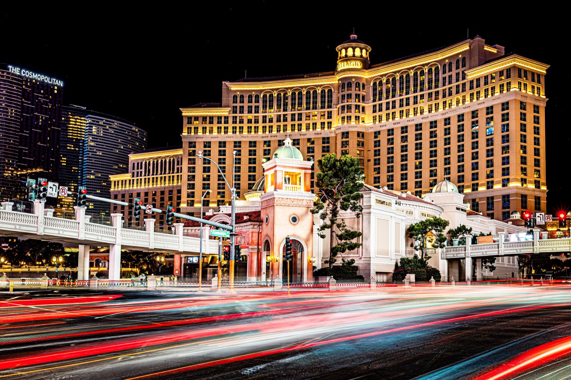 Bellagio 的金色夜晚
